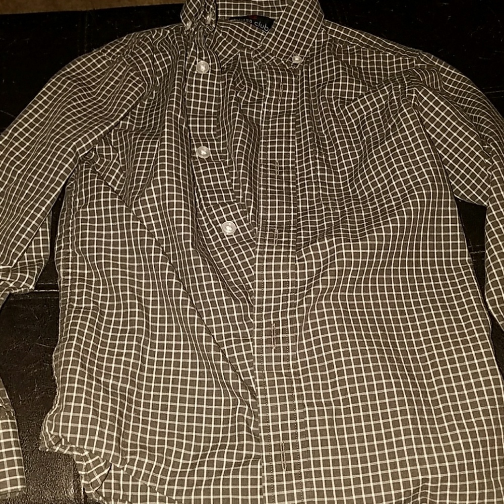 Boys long sleeve button up shirt 7