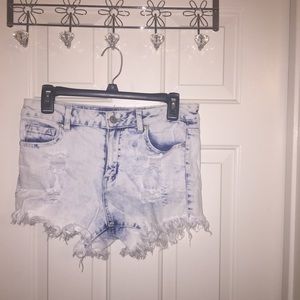 High waisted shorts