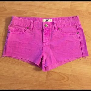VS Pink denim cut off shorts