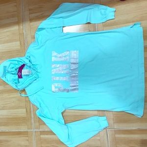 VS PINK MINT GREEN HOODIE SIZE S