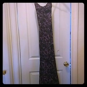 Long beautiful  summer dress purple and black