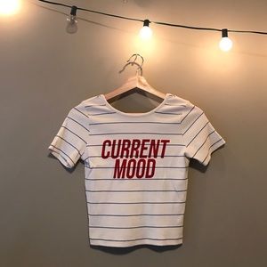 Zara Graphic Crop Tee