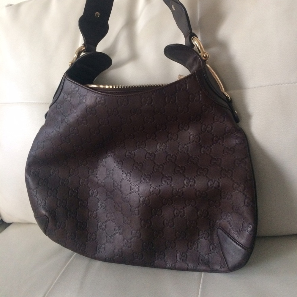 $900 guccissima leather hobo chocolate