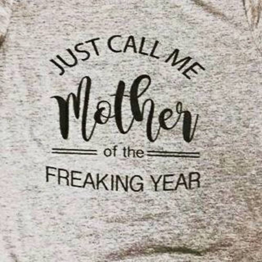 Tri blend mother tee