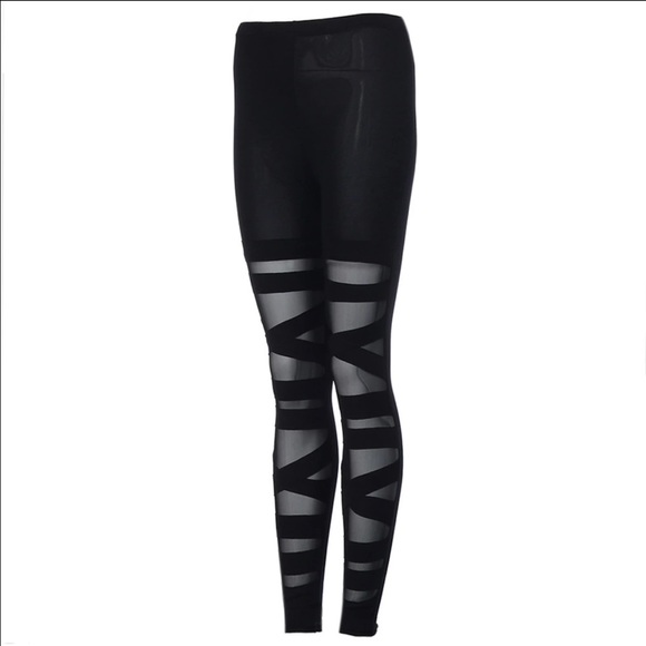 🔥Restocked🔥Mesh Panel Stretchy Ballerina Leg - Picture 4 of 8