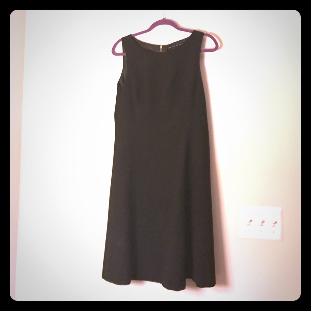 Black fit and flare dress