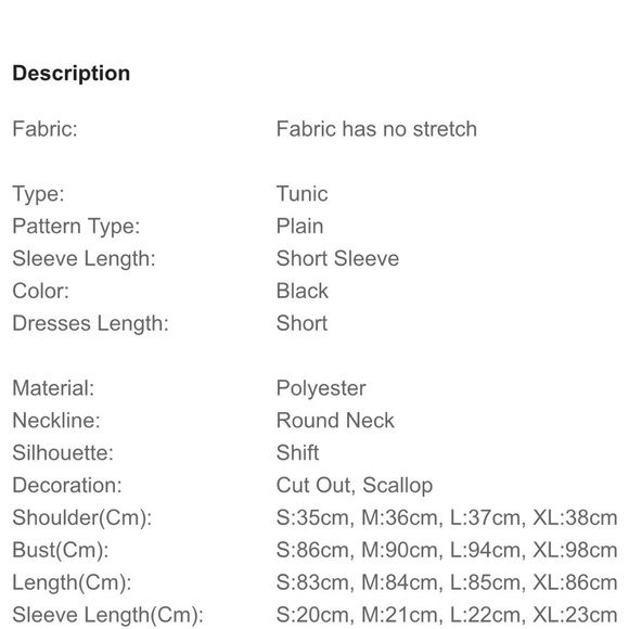 Flirty Black Scallop Dress - Picture 8 of 8