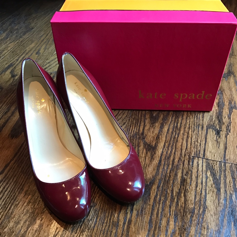 Kate Spade Red Patent Leather Pumps. Size 8.