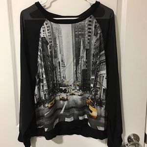 NYC Graphic Long Sleeve Shirt
