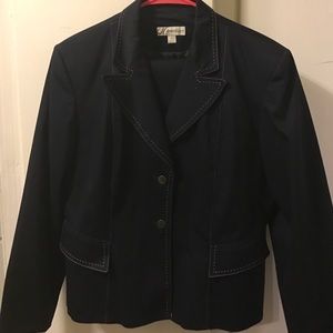 2 piece Navy Blue skirt suit