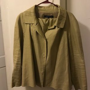 2 piece tan Anne Klein skirt suit