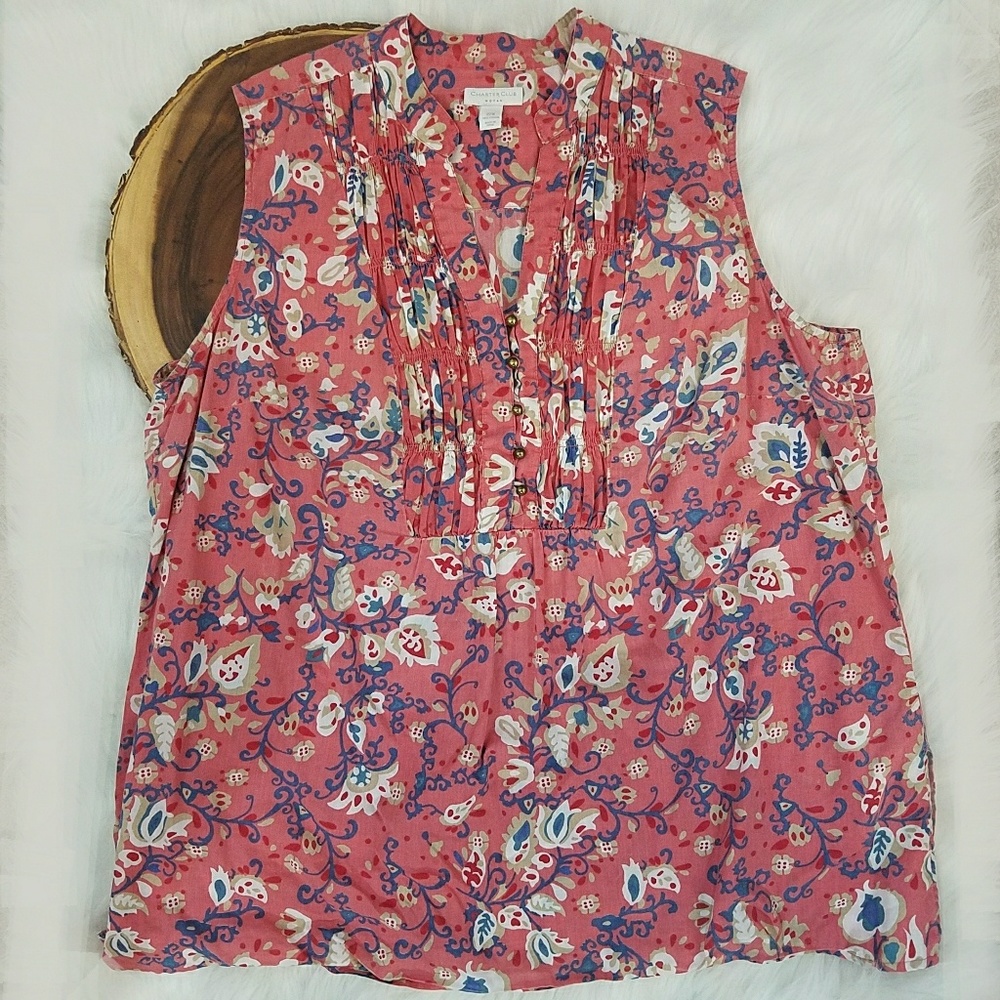 Charter Club Plus Size Sleeveless Top