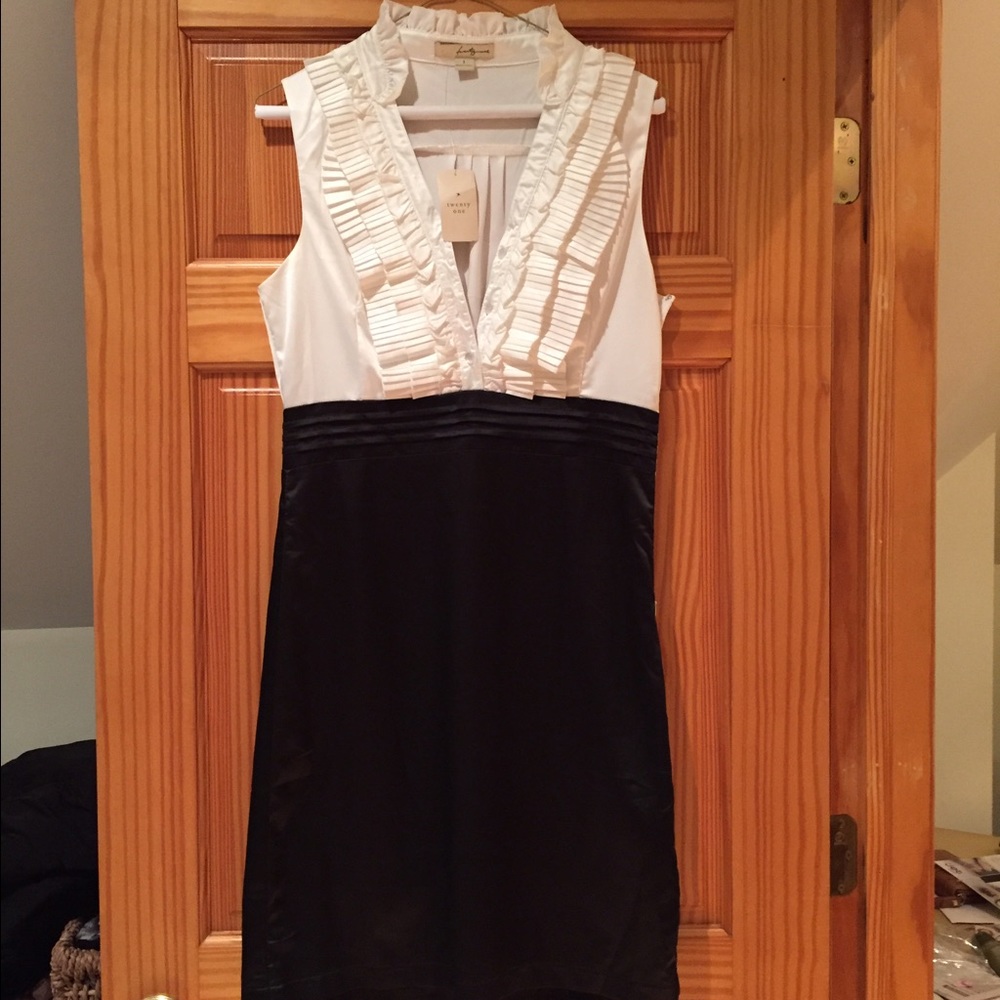 Black and white dress