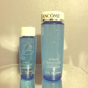 Lancome Bi-facial makeup remover with travel