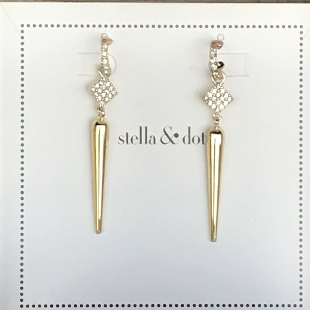 Stella and Dot Silver Bianca Earrings