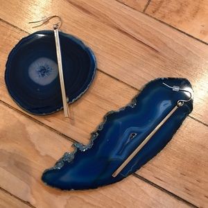 Gold stiletto earrings