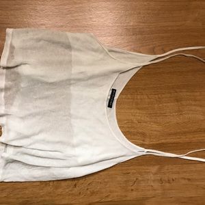 White crop/tank top