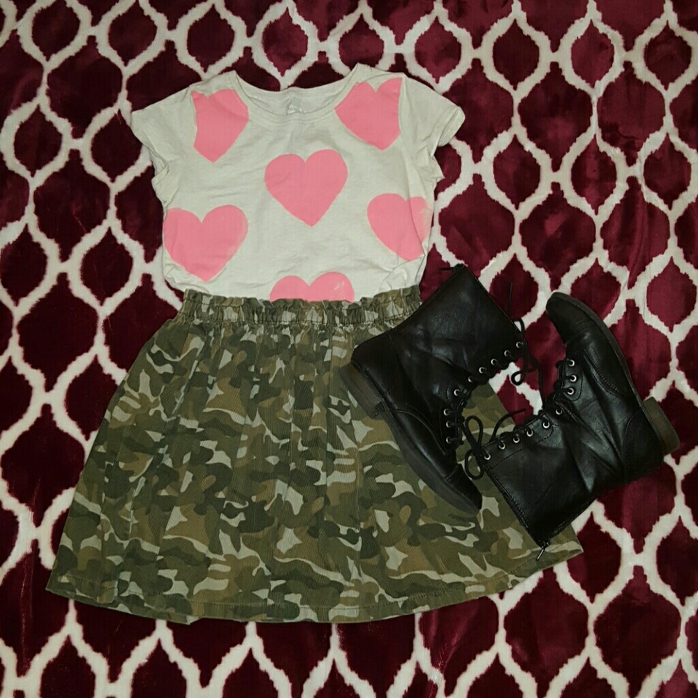 Camouflage Dirndl Style Skirt