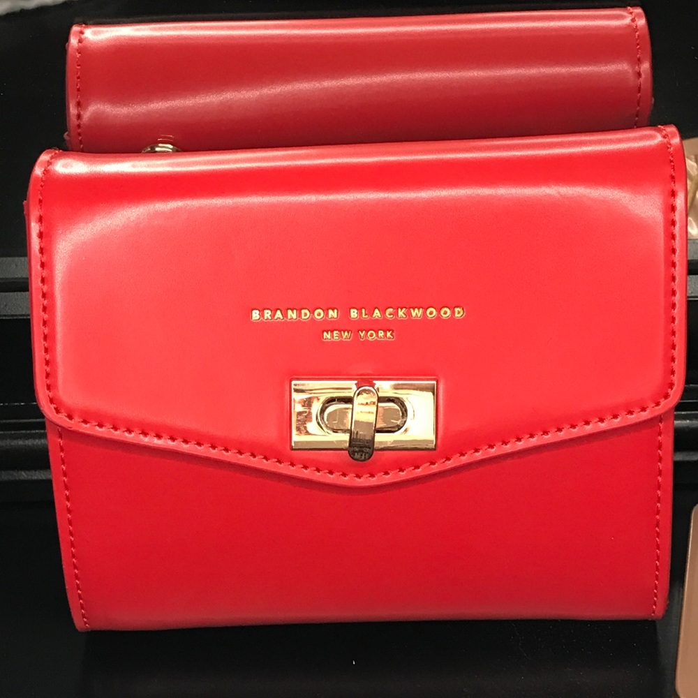 Brandon Blackwood Red Leather Body Purse/Wallet
