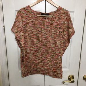 The Limited Multicolored chevron top