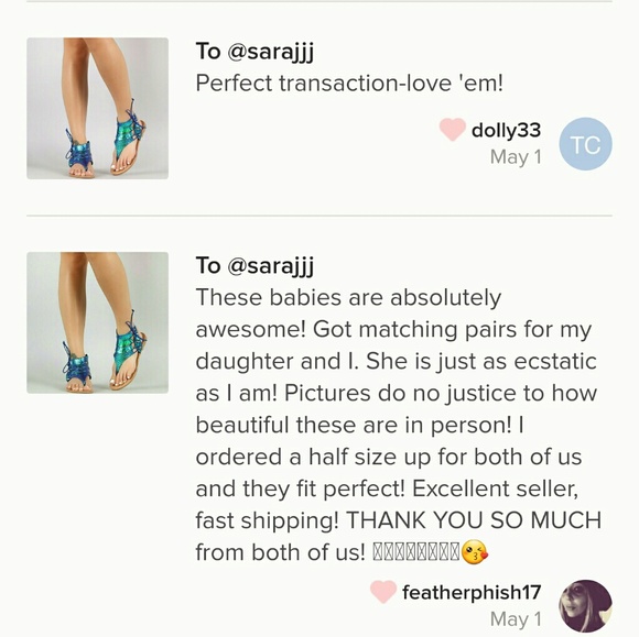 Last size 9💙Holographic Mermaid Snake LaceUp - Picture 3 of 5