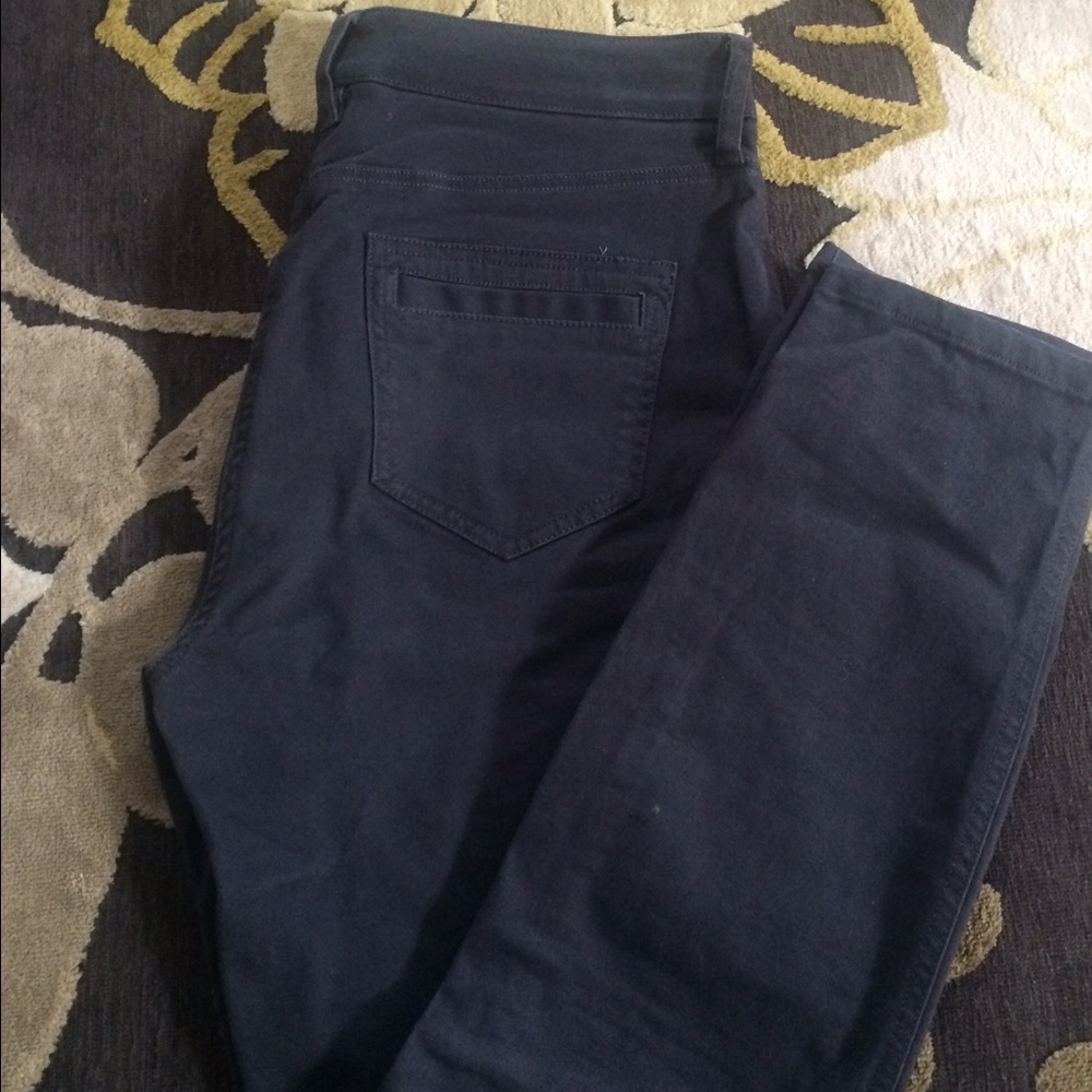 Blue khaki pants from The LOFT