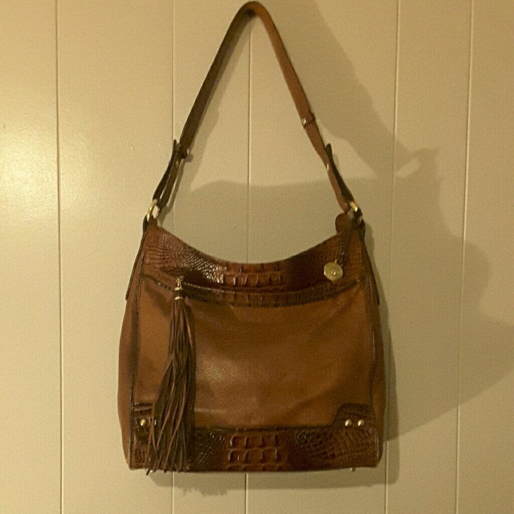 Brahmin gorgeous croc embossed bag.