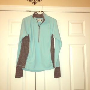 Light blue quarter zip