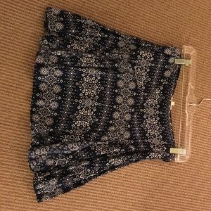 Loose fitted blue skirt