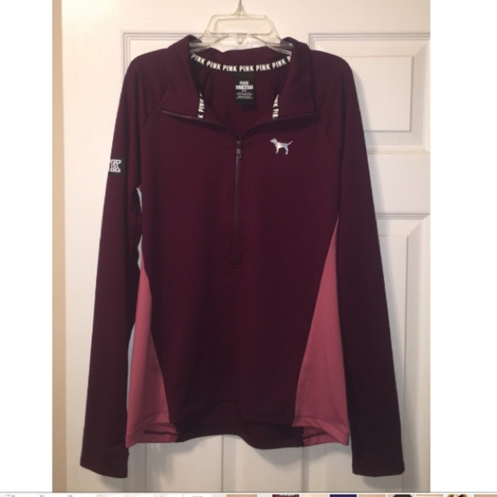 Victoria's Secret PINKULTIMATE Track Jacket maroon