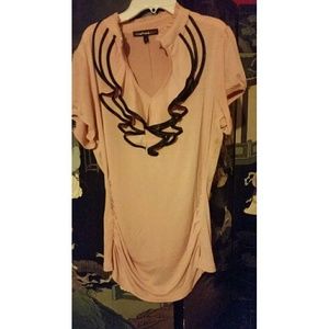 Plus Size Peach Blouse