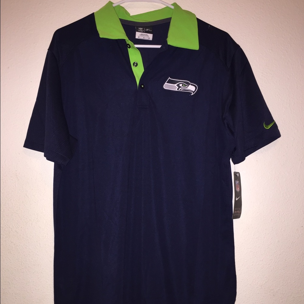 Seahawks dri-fit polo. BRAND NEW!!