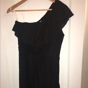 Shoshanna Swiss Dot One Shoulder