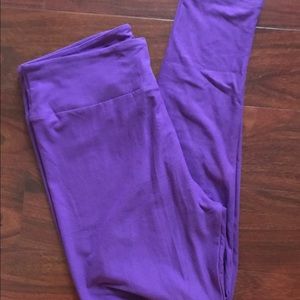 Lularoe LLR TC leggings purple BNWT