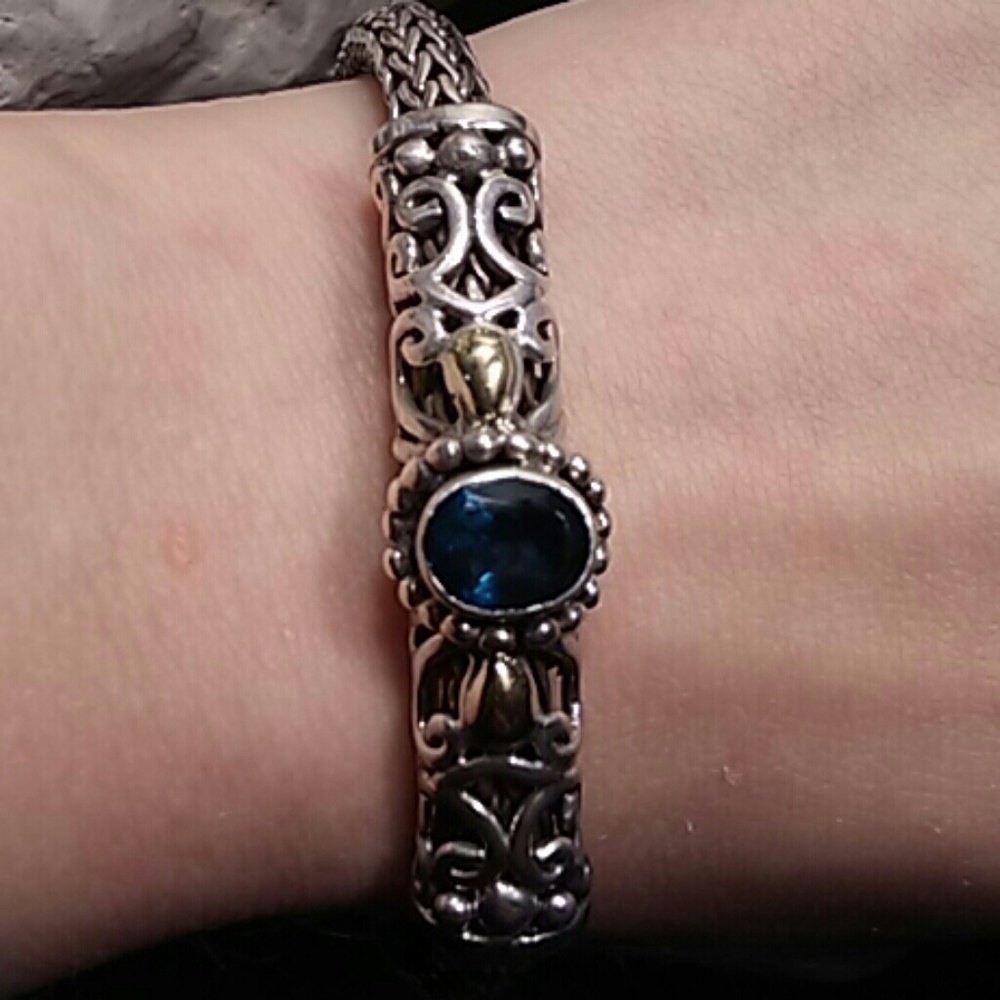 🆕 18-karat gold London blue topaz