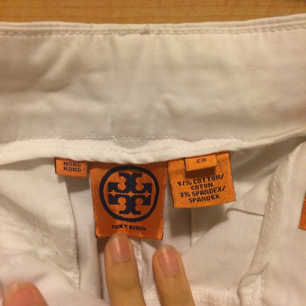 Tory Burch white trouser pants