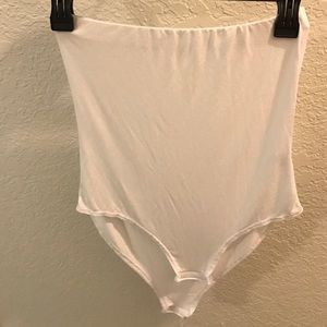 White Cotton Body Suit