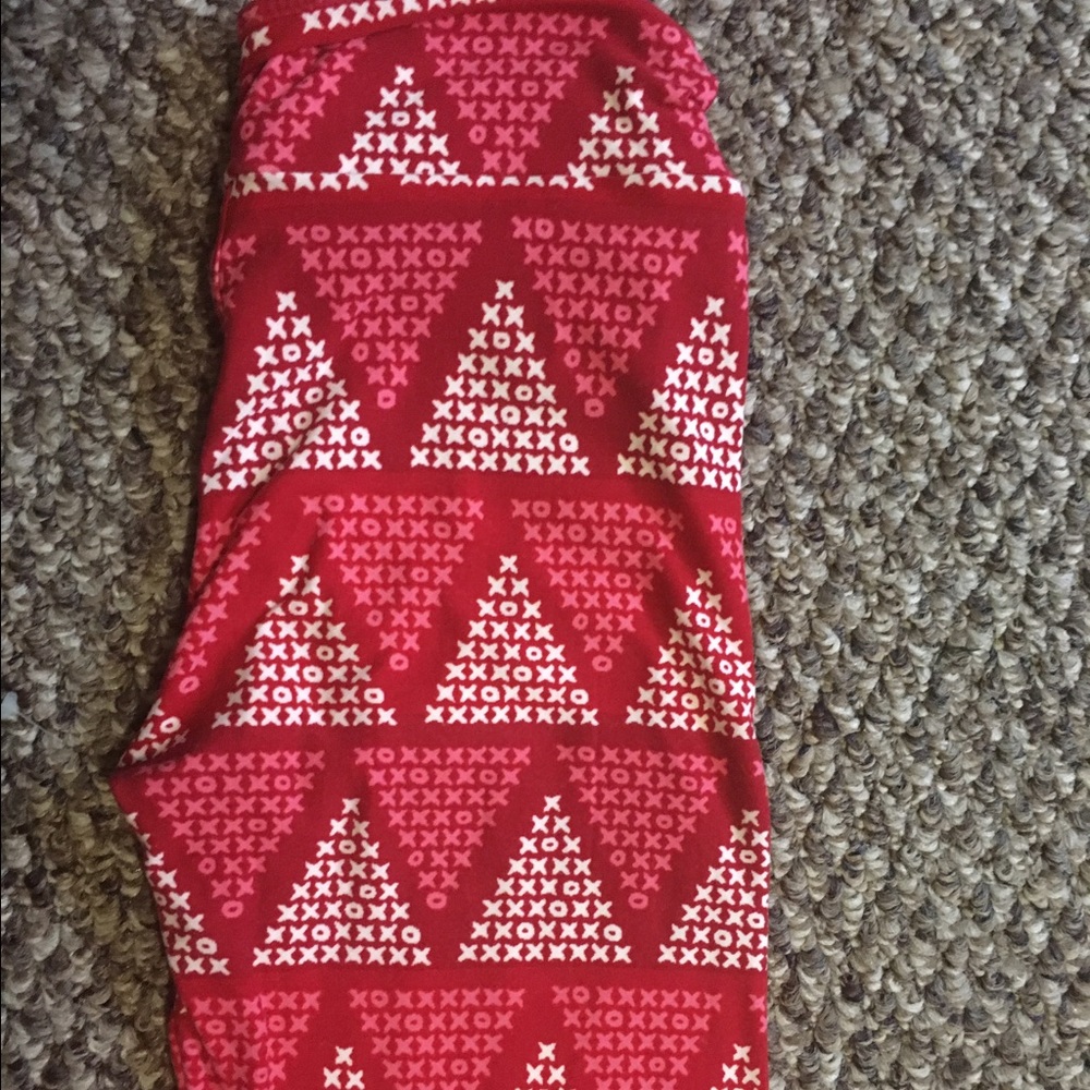 LuLaRoe Tween Valentine Leggings