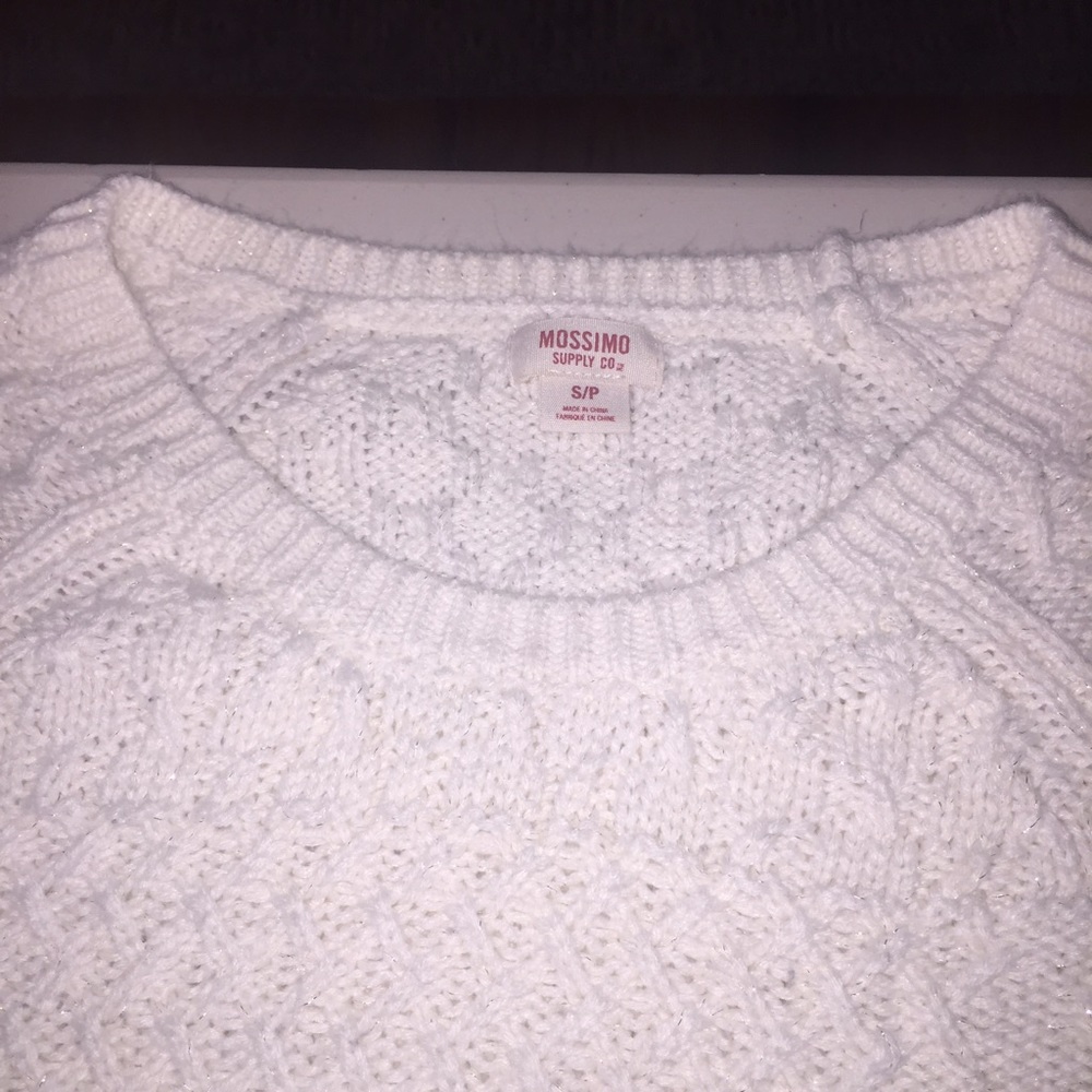 White And Gold sweater