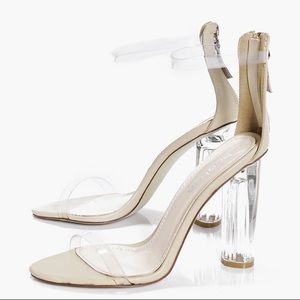 Boohoo Nude Perplexed Heels