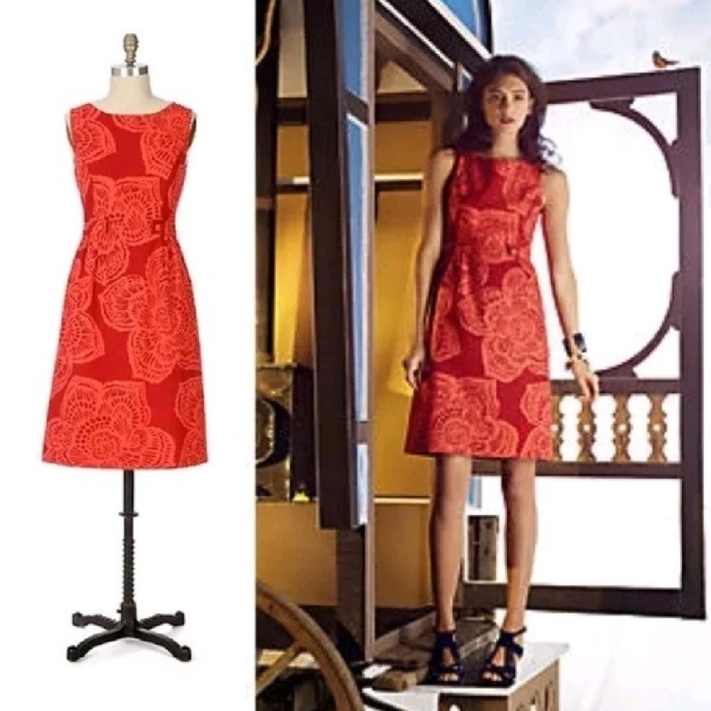 Anthropologie Romany Floral Bold Shift Dress