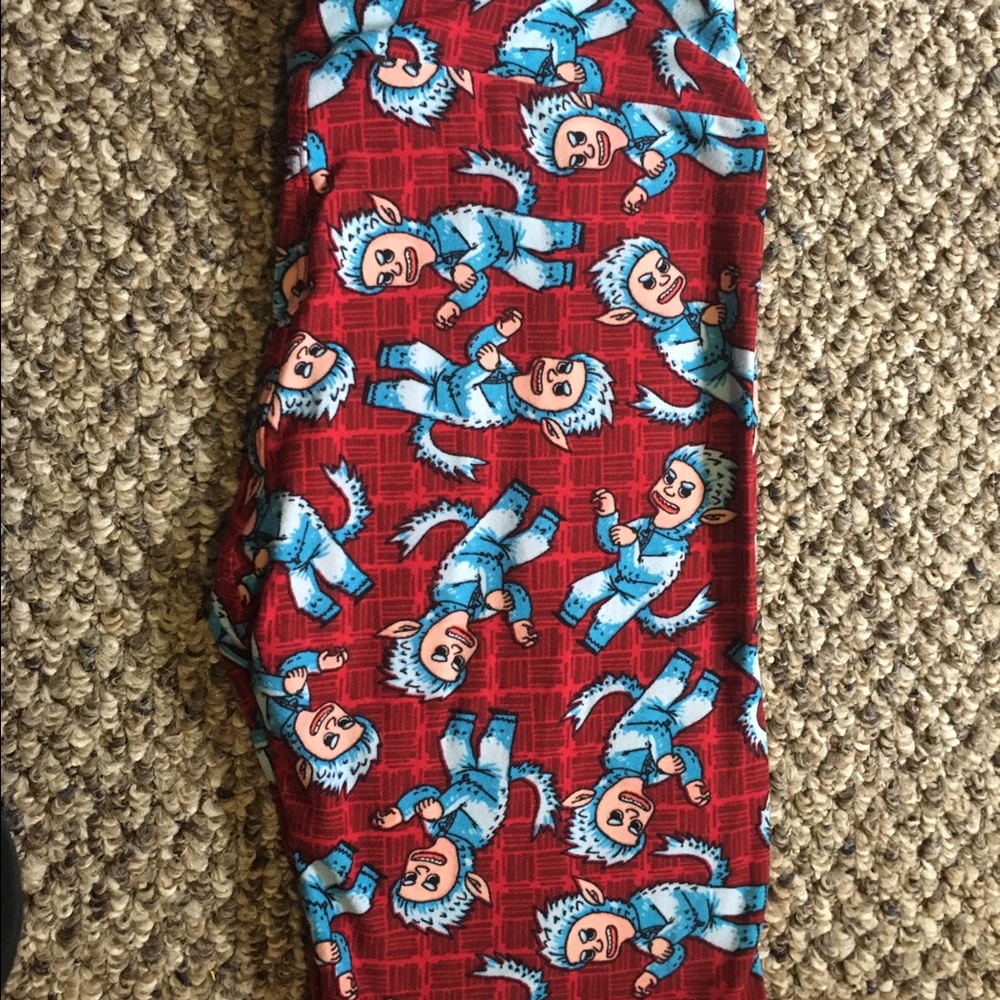 LuLaRoe OS Halloween Wolf Boy Leggings