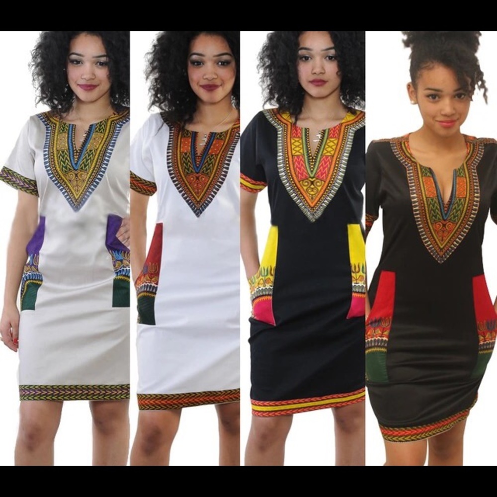 Traditional print dress