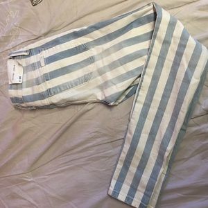 Joe's striped skinny jeans