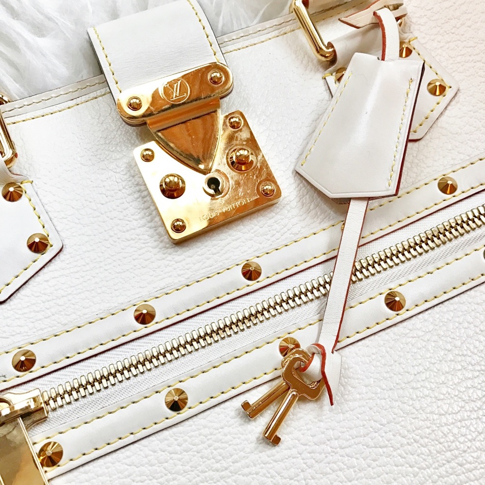 ♦️SOLD♦️Louis Vuitton Suhali gold trim tote $4800 - Picture 5 of 8
