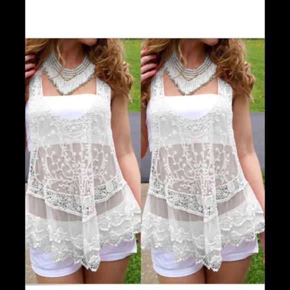 🌹LAST🌹⚡️SALE⚡️Sexy crochet top/swim suit cover - Picture 6 of 6