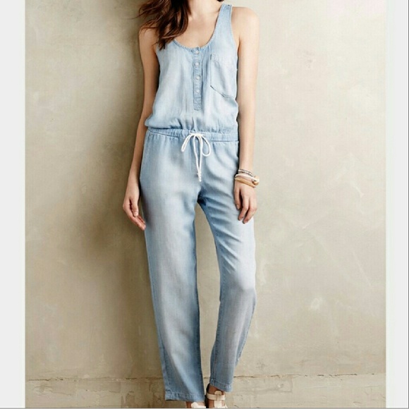 Anthropologie Pants - Anthropologie Chambray Jumper