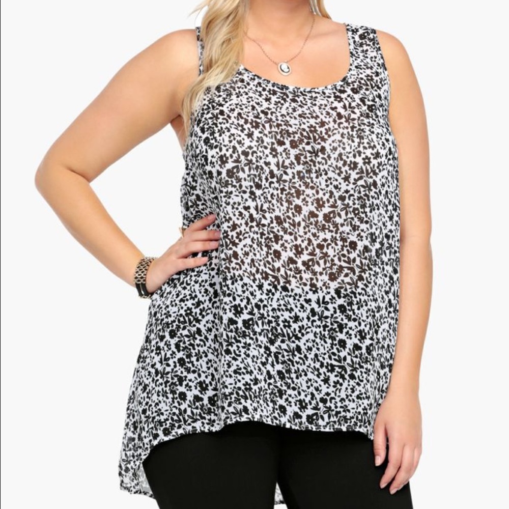 EUC - TORRID HI-LO BLOUSE