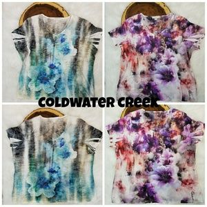 Coldwater Creek Plus Size 2x Women's Floral Tops