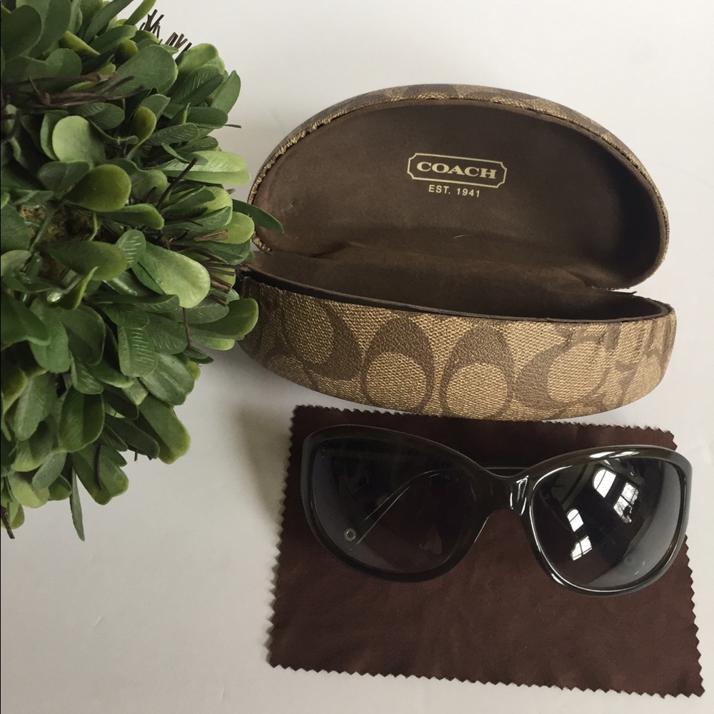 COACH Olive colored sunglasses